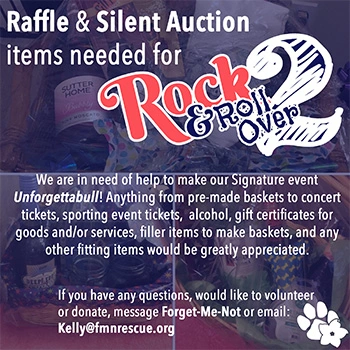 Rock & Roll Over Raffle & Silent Auction Items Needed